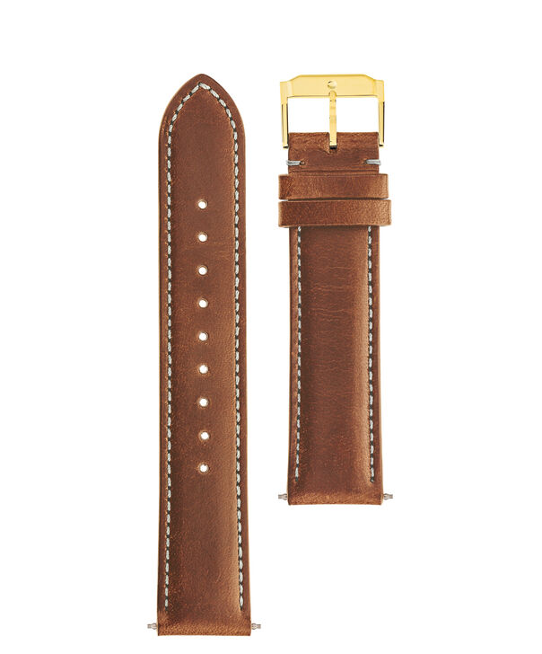 Movado| Movado Heritage Series Cognac Leather Strap w/ YG buckle ...