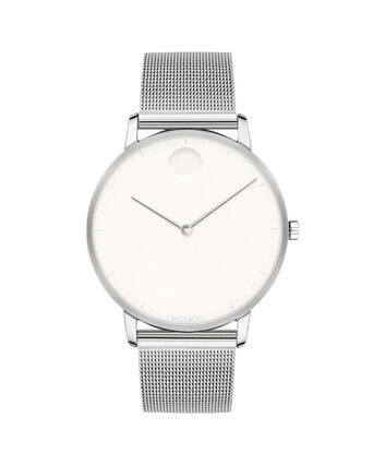 Movado Face | Stainless Steel With Cognac Leather Strap | Movado US