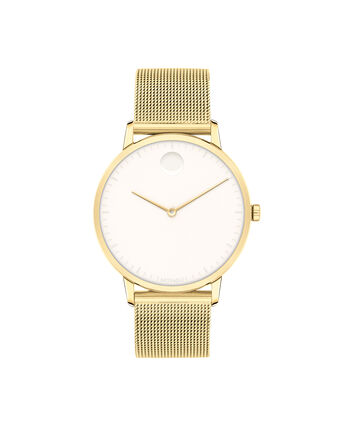 Movado Face | Carnation Gold ion-plated Stainless Steel Watch With Pink ...