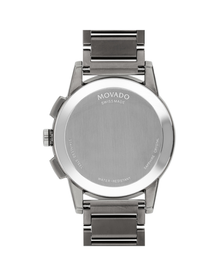 Movado | Museum Sport watch and dial with gunmetal bracelet blue