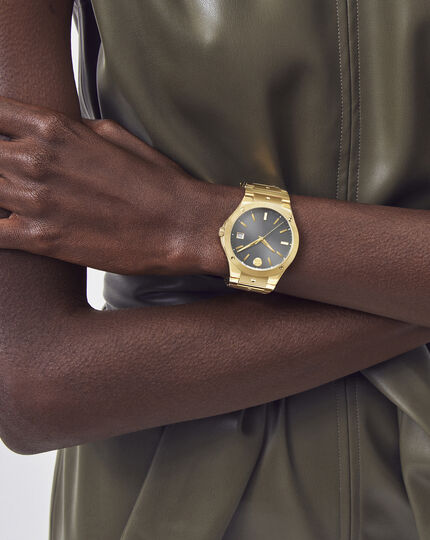 grey bracelet | dial Movado and watch SE gold with