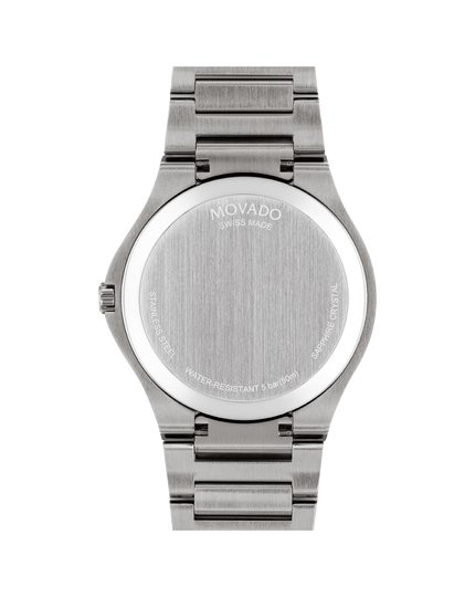 Movado | grey dial with stainless steel Movado grey watch SE