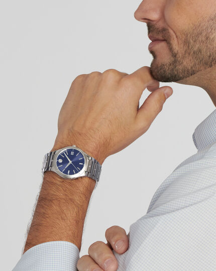 Watch Blue Steel |Movado Dial With SE Stainless Movado