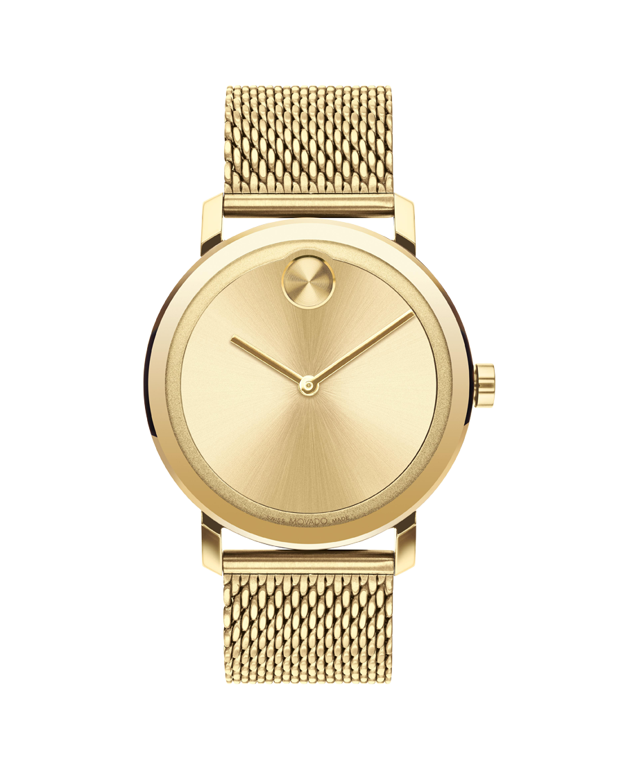 movado bold gold with diamonds