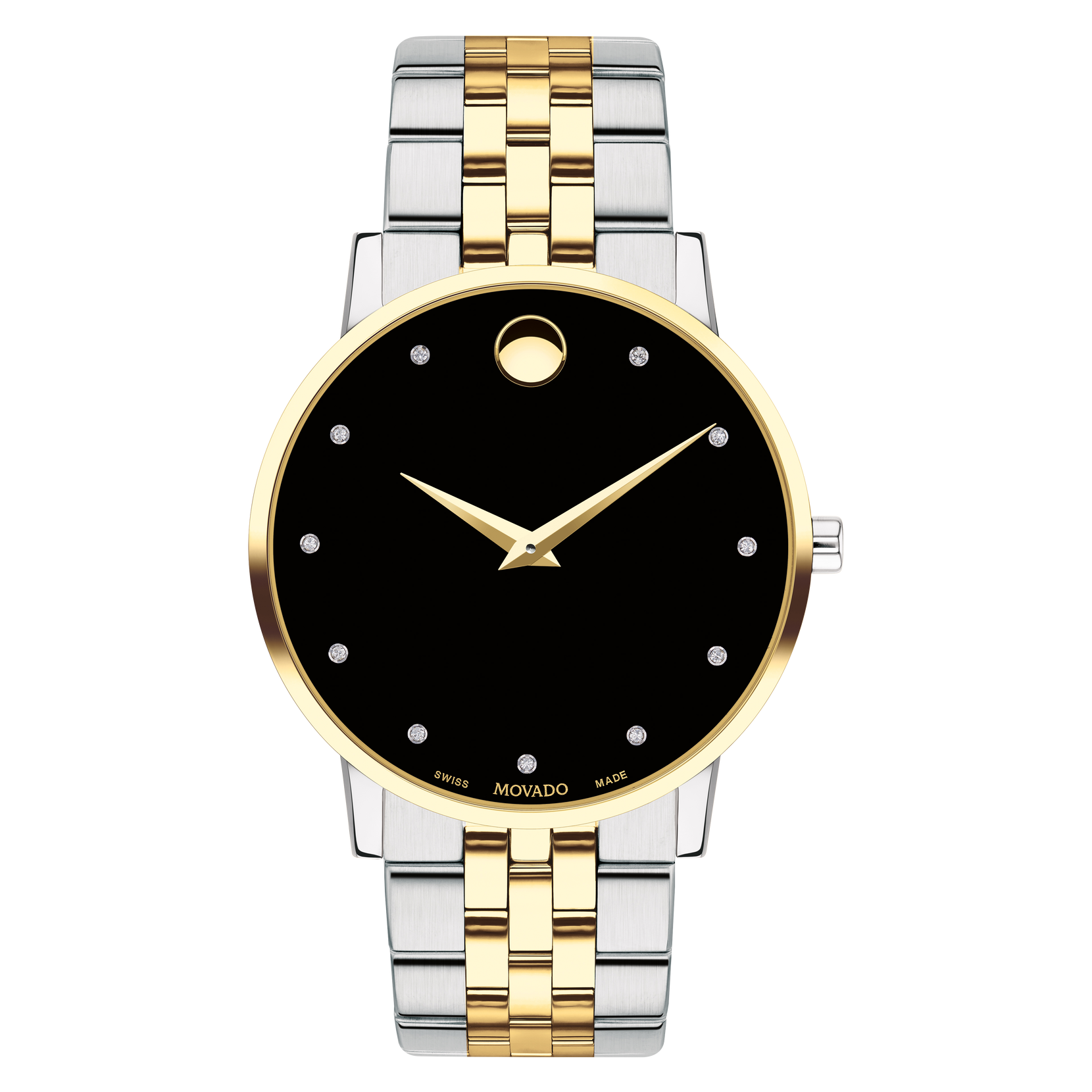 Classic | Movado With Men\'s Diamonds Watch Bracelet Two-Toned Museum