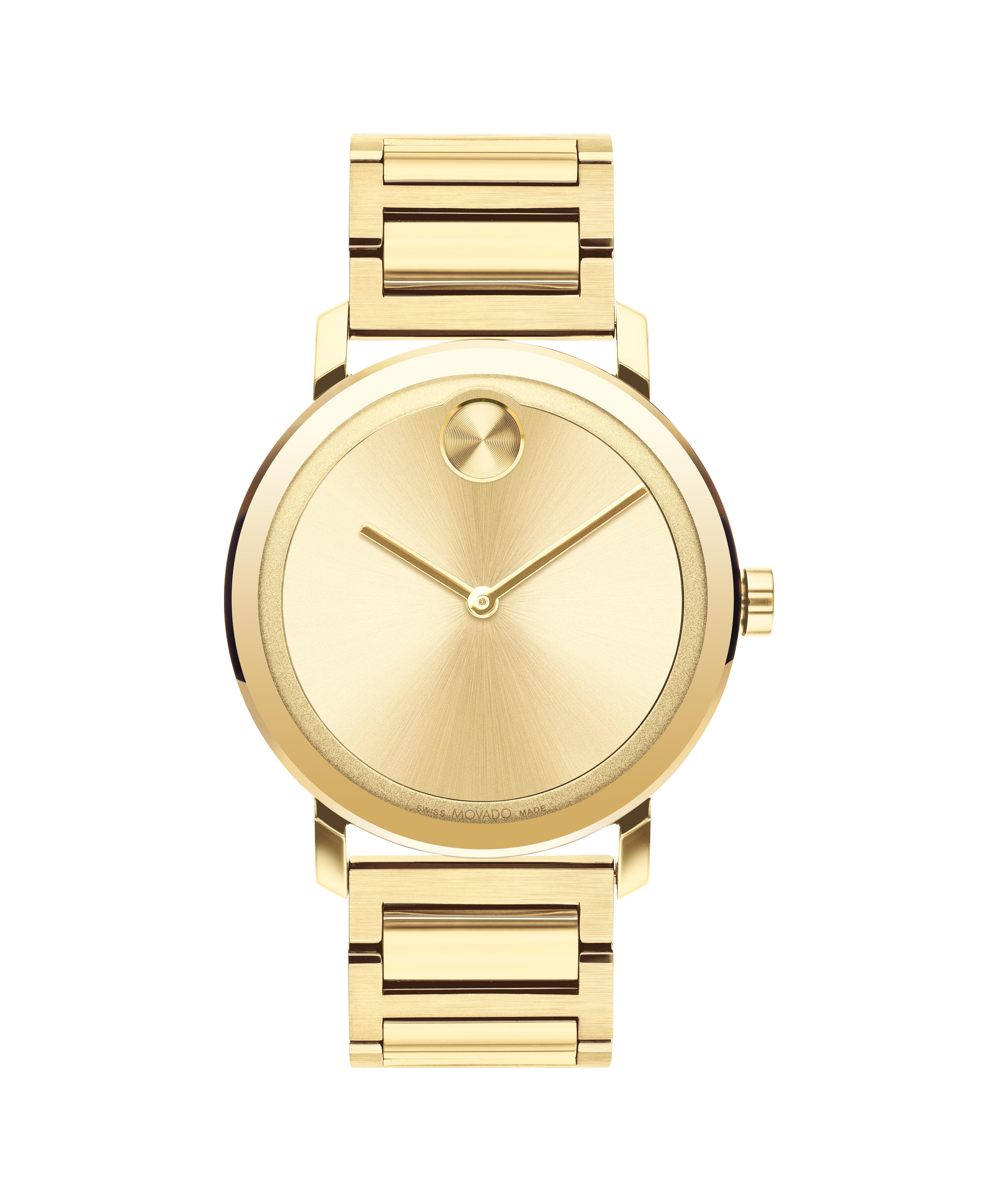 movado bold gold with diamonds