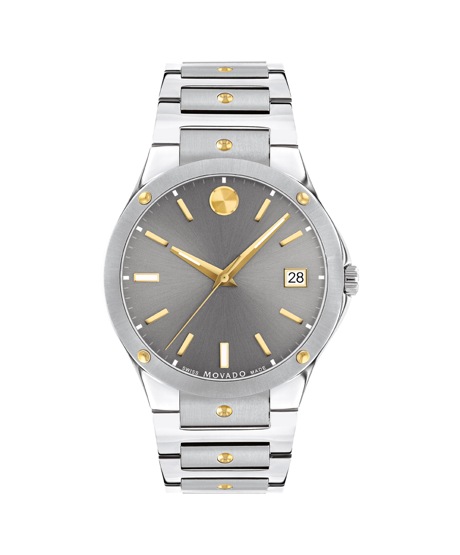 Movado | Sapphire Men's Stainless Steel Watch With Silver Dial