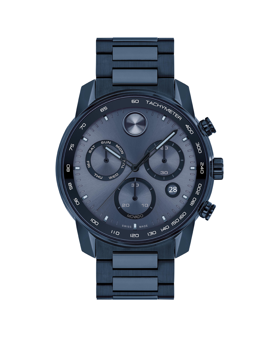 モバード メンズ用腕時計 Movado Bold Blue PVD Men's Watch 3600296