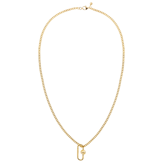 Gold Vermeil Sphere Charm Necklace