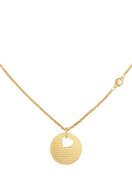 Movado  Sphere Lock Collection 14K yellow gold vermeil necklace