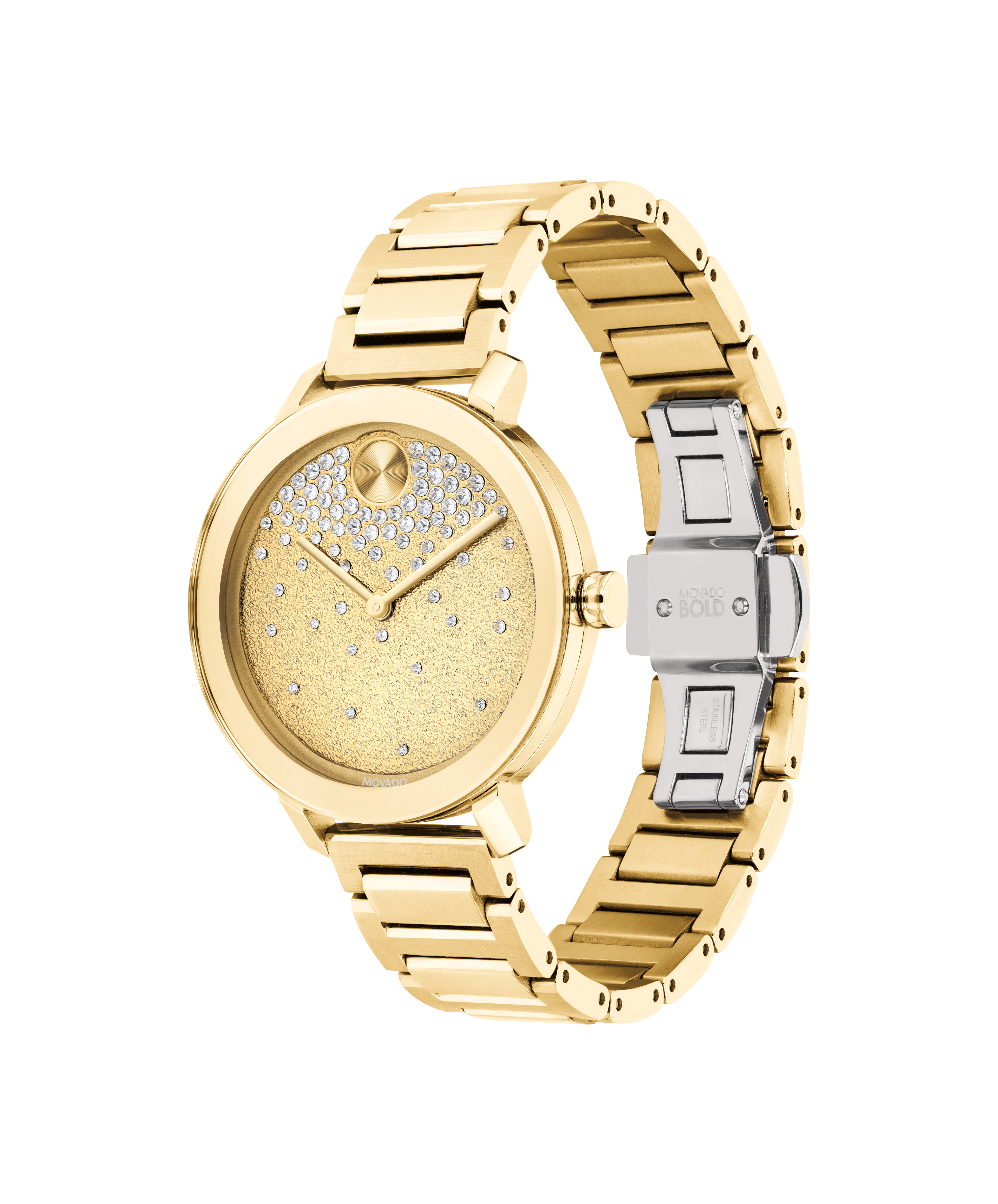 gold and diamond movado watch