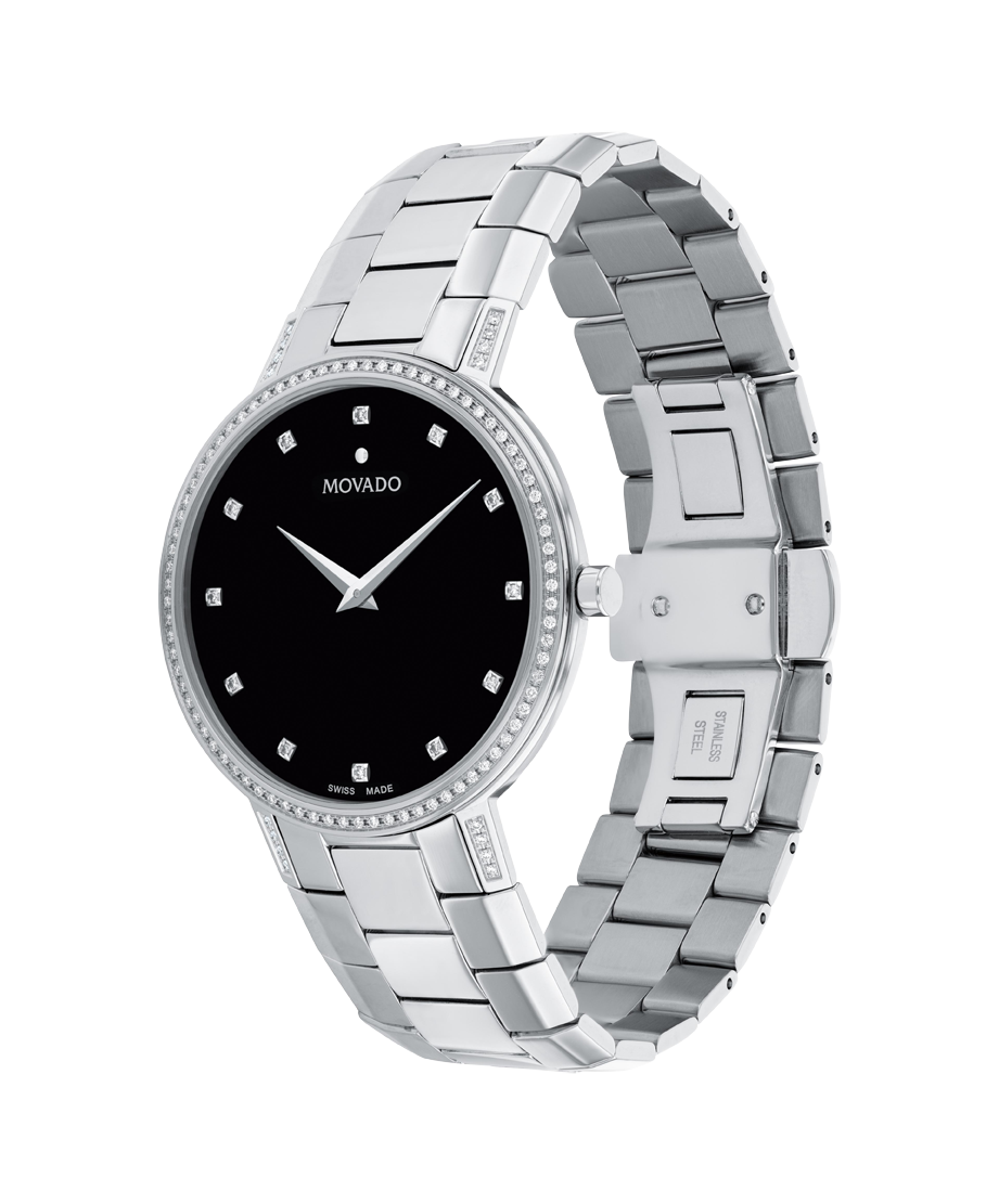 movado faceto women's diamond watch