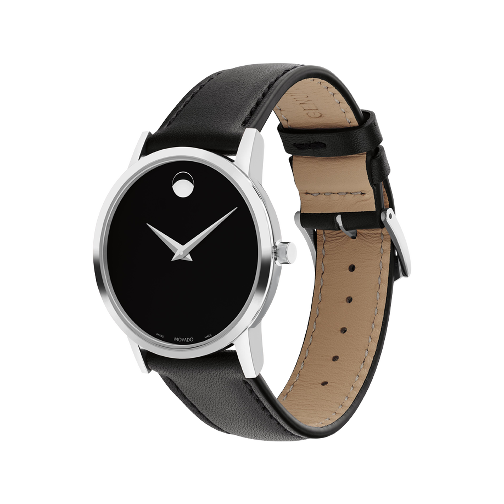 dial and Watch black Classic Museum with | strap black Movado