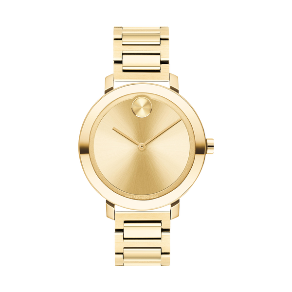Movado | Movado BOLD Evolution gold watch, dial and bracelet