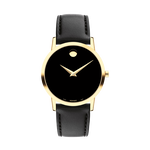 Movado | Museum and dial black Watch with strap black Classic