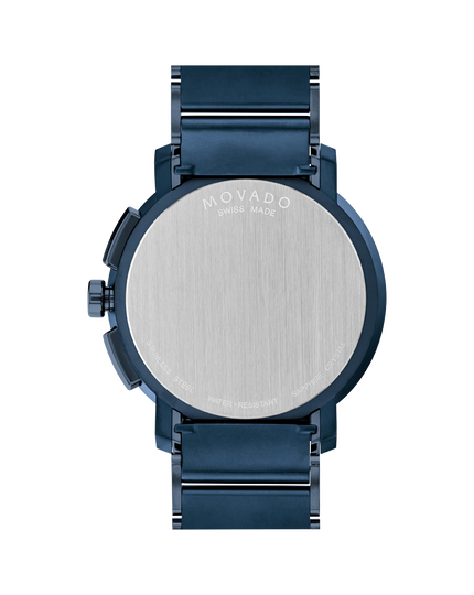 bracelet with blue Movado dial | and Watch Chronograph blue Strato