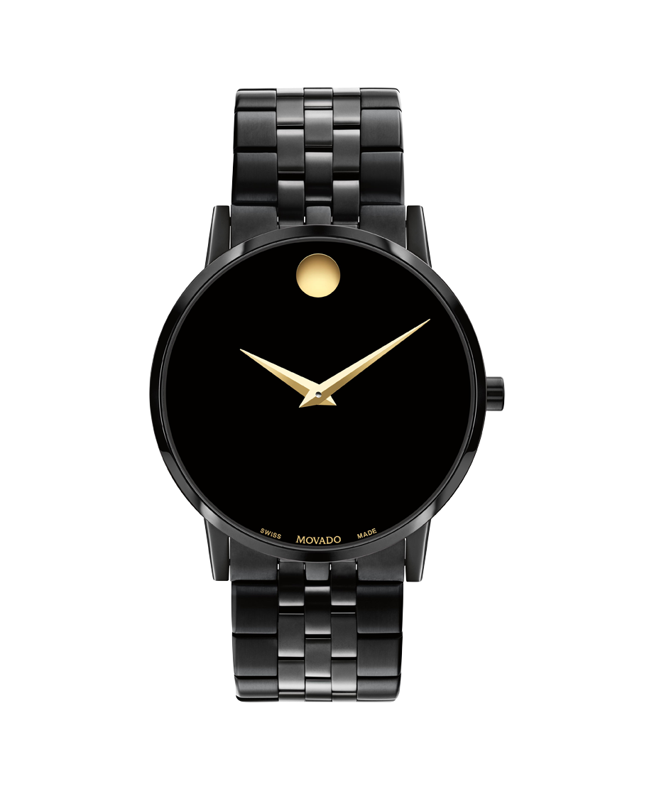 Mens Solid 18K MOVADO Museum Watch Ref.44.55.877 LIMITED EDITION 100 pcs  Made - Fashion Ace, Inc