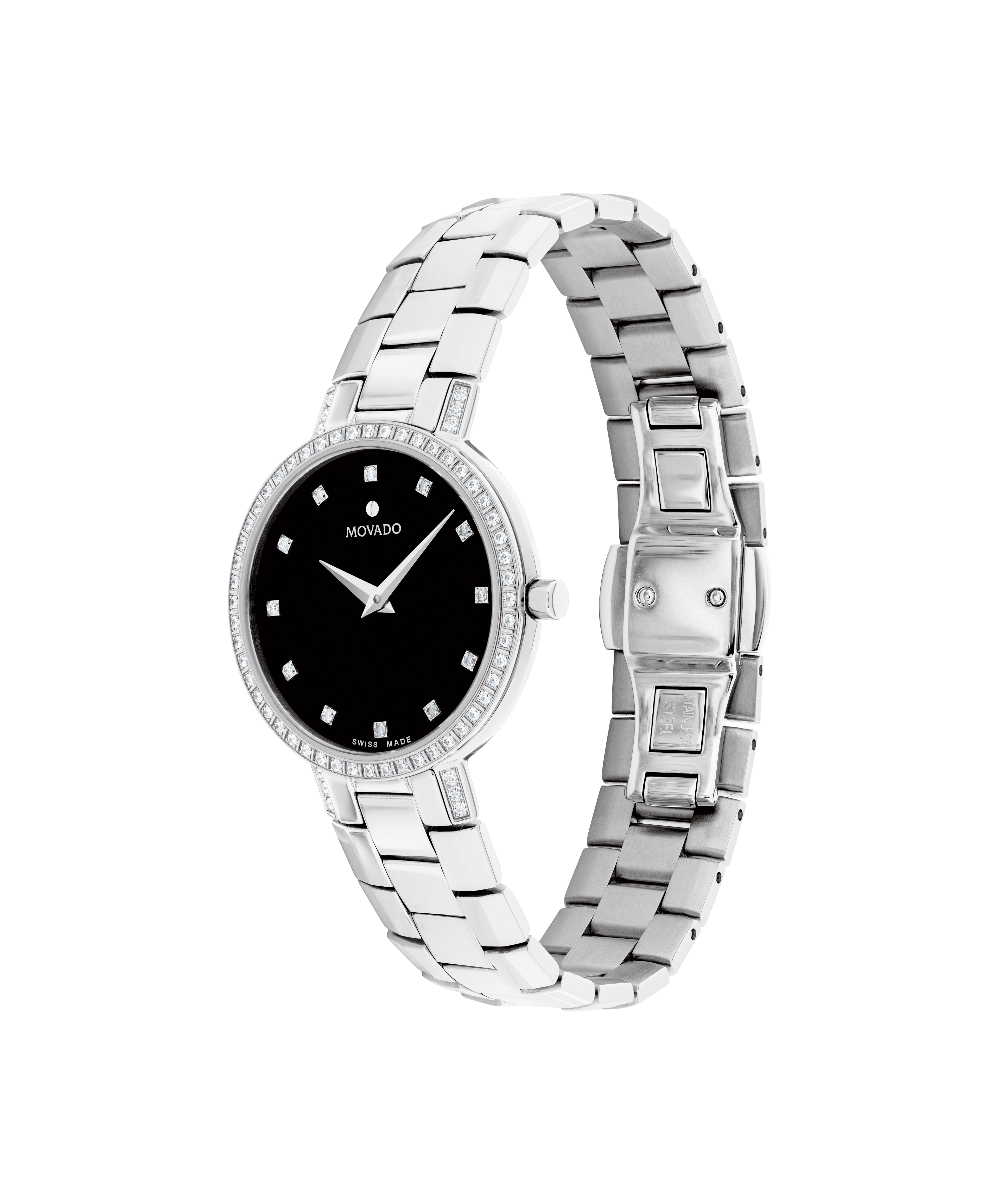 movado faceto women's diamond watch