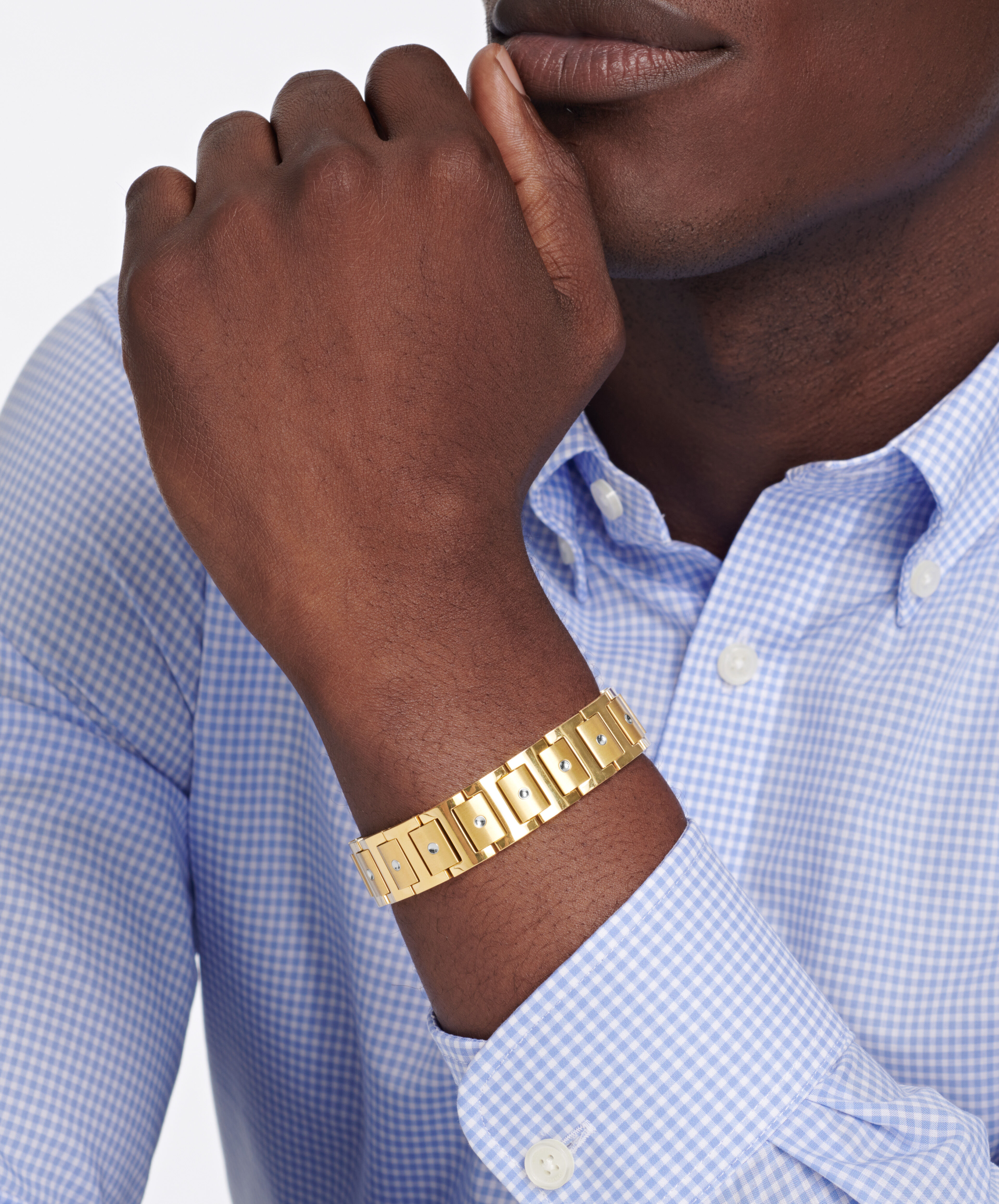 Movado | SE Bracelet with stainless steel and gold-plating