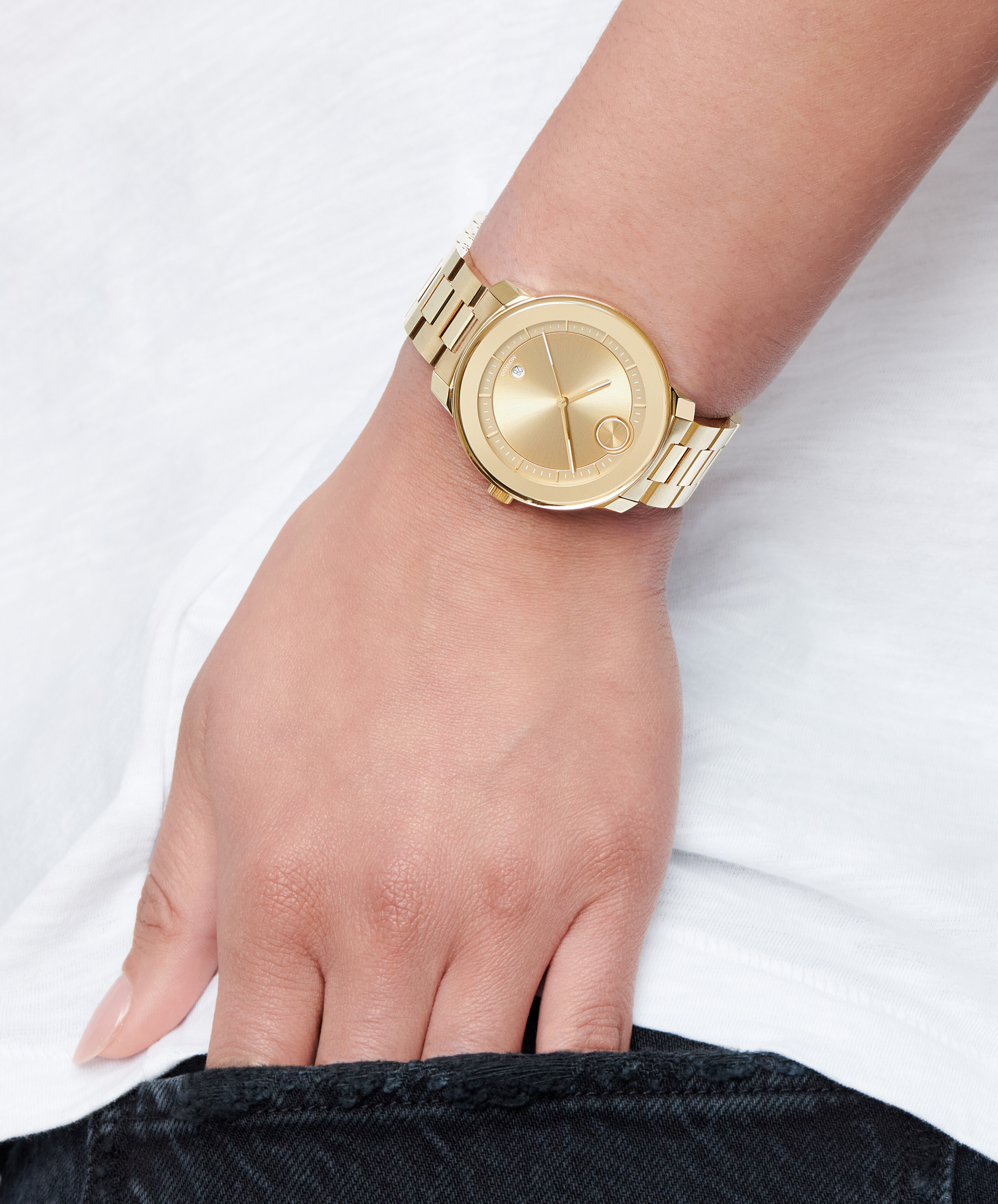 Movado | Movado Bold Verso yellow gold stainless steel bracelet watch