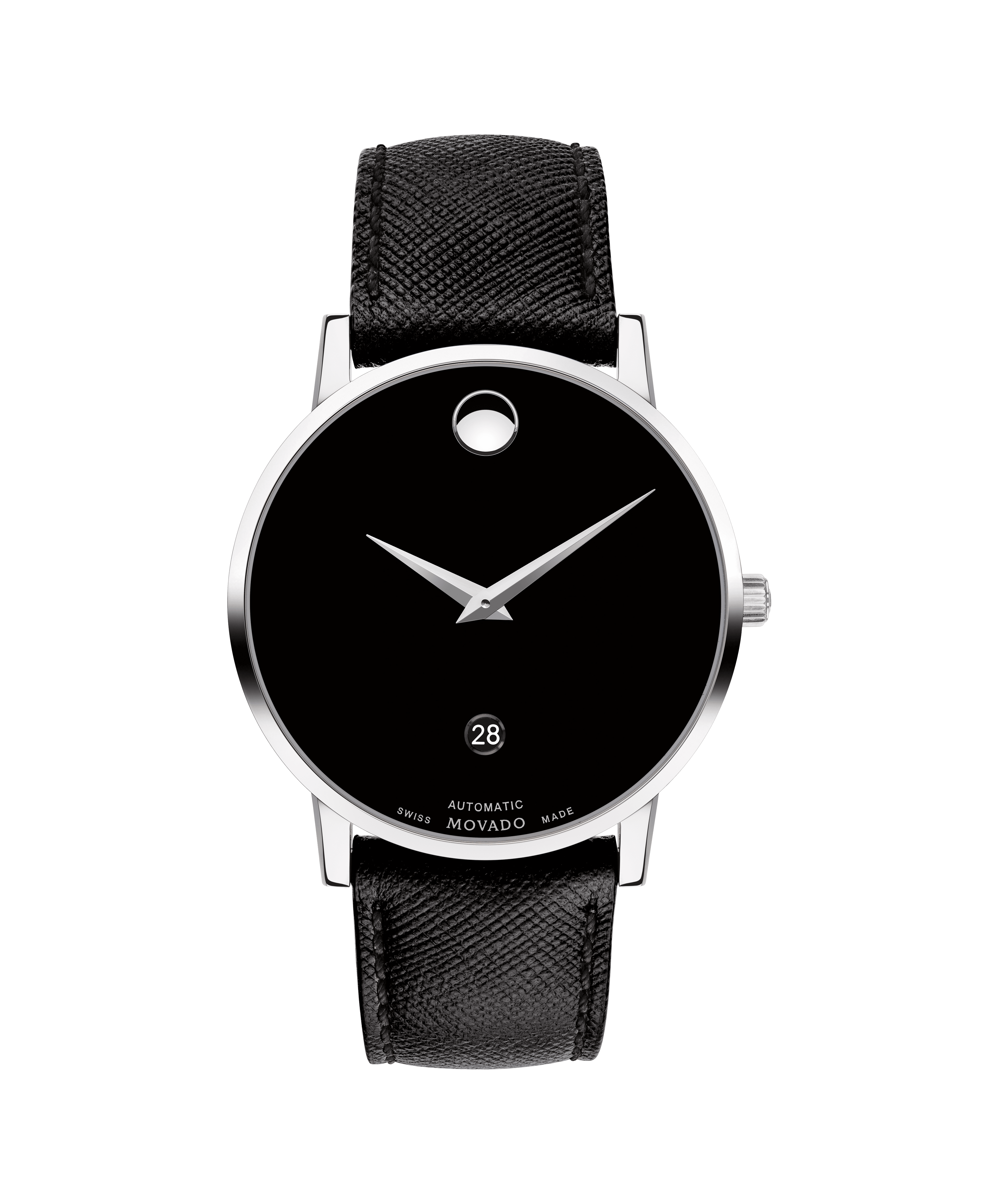 Movado | Museum Classic watch with brown leather strap and blue dial