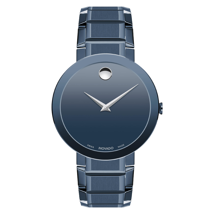 Movado | Movado Sapphire Watch blue stainless steel bezel-free case