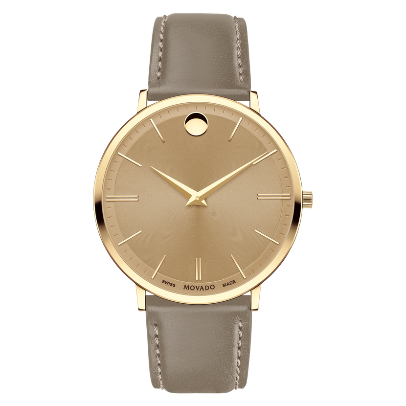 Movado | Movado Ultra Slim pale gold and beige watch