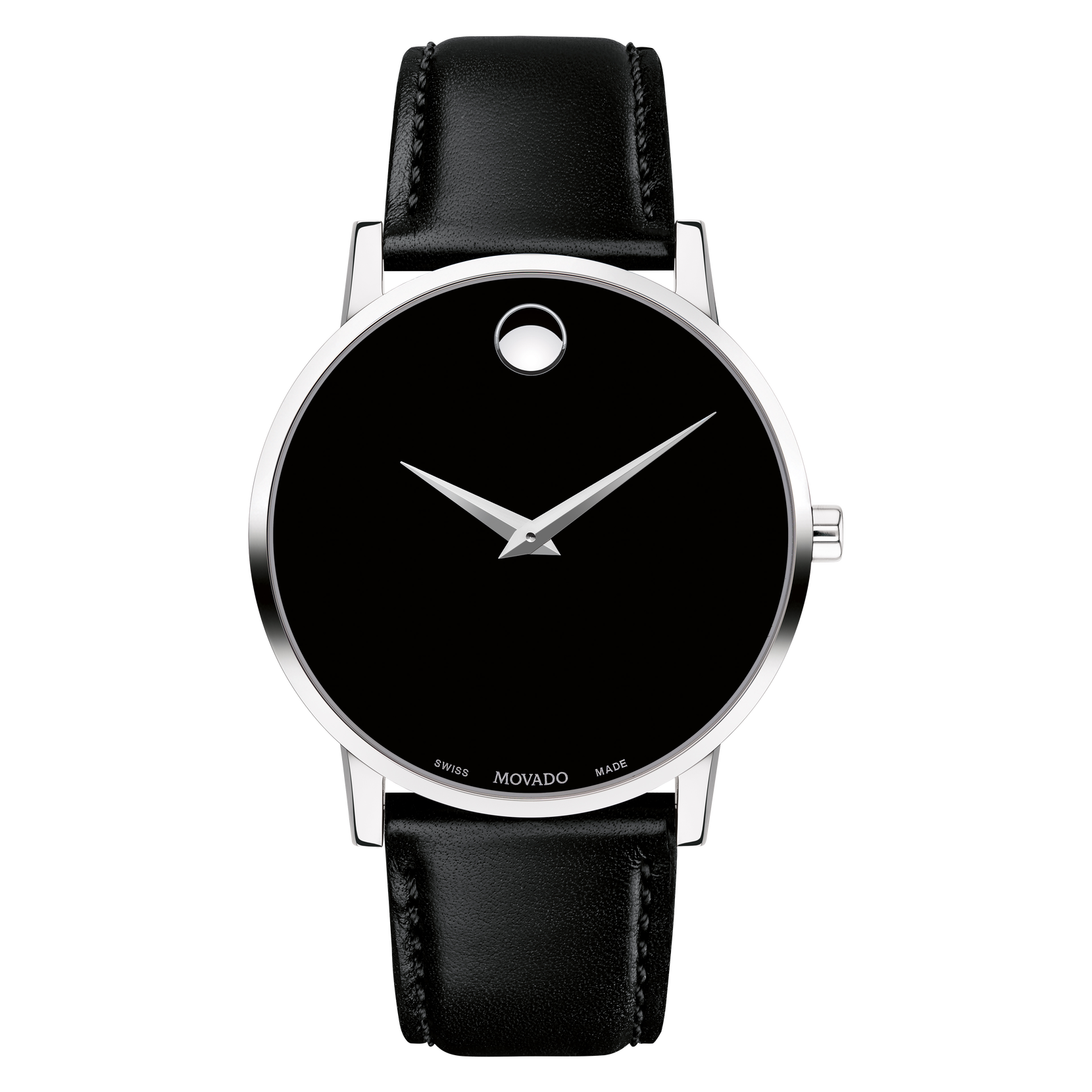 Movado | Museum Steel Strap Black Watch Stainless Classic With Men\'s