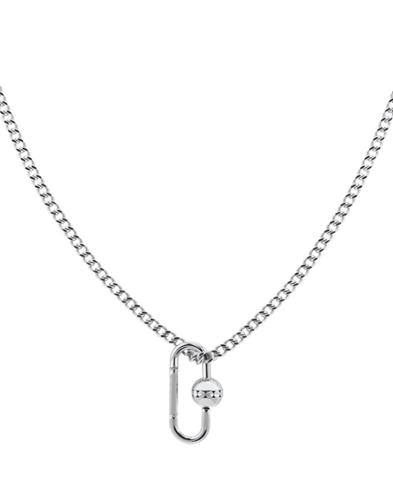 Lock Key Necklace / Sterling Silver Key Lock Necklace / Key to -   Finland