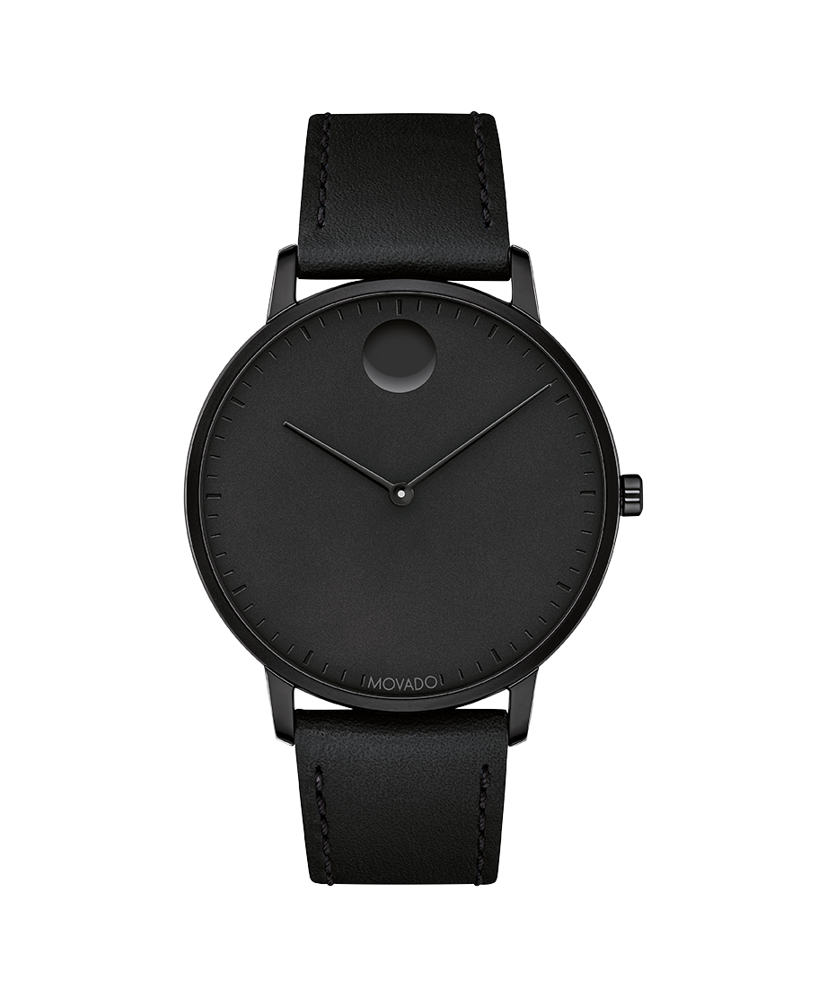 Movado Face | Black Stainless Steel 