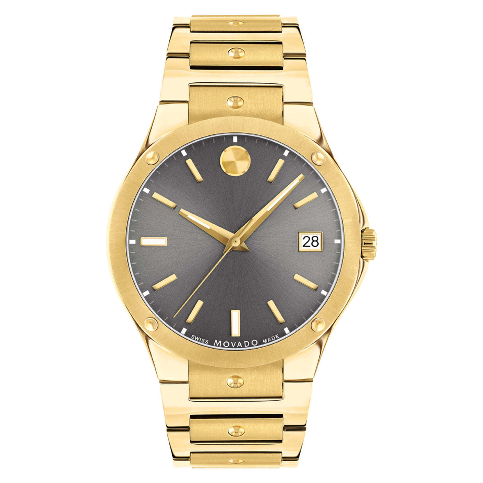 Movado | SE watch bracelet grey and dial with gold
