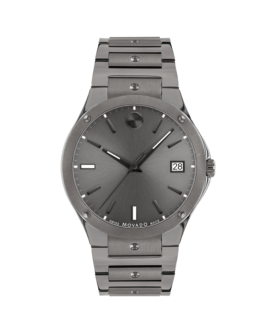 Movado SE grey stainless steel dial Movado with - grey watch