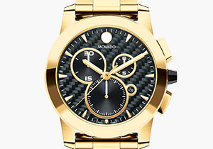 Movado | dial watch Museum black bracelet with gold and Classic